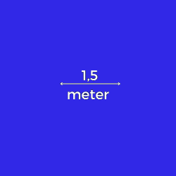 Corona info - 1,5 Meter